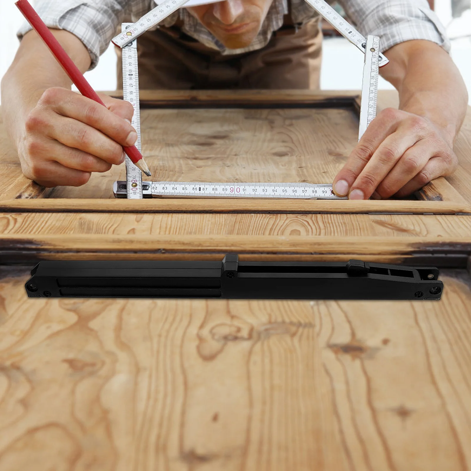 

1Set Barn Door Hardware Kit Soft Close Spring Buffer Damper Universal Compatibility Silent Operation Sturdy Buffer Set