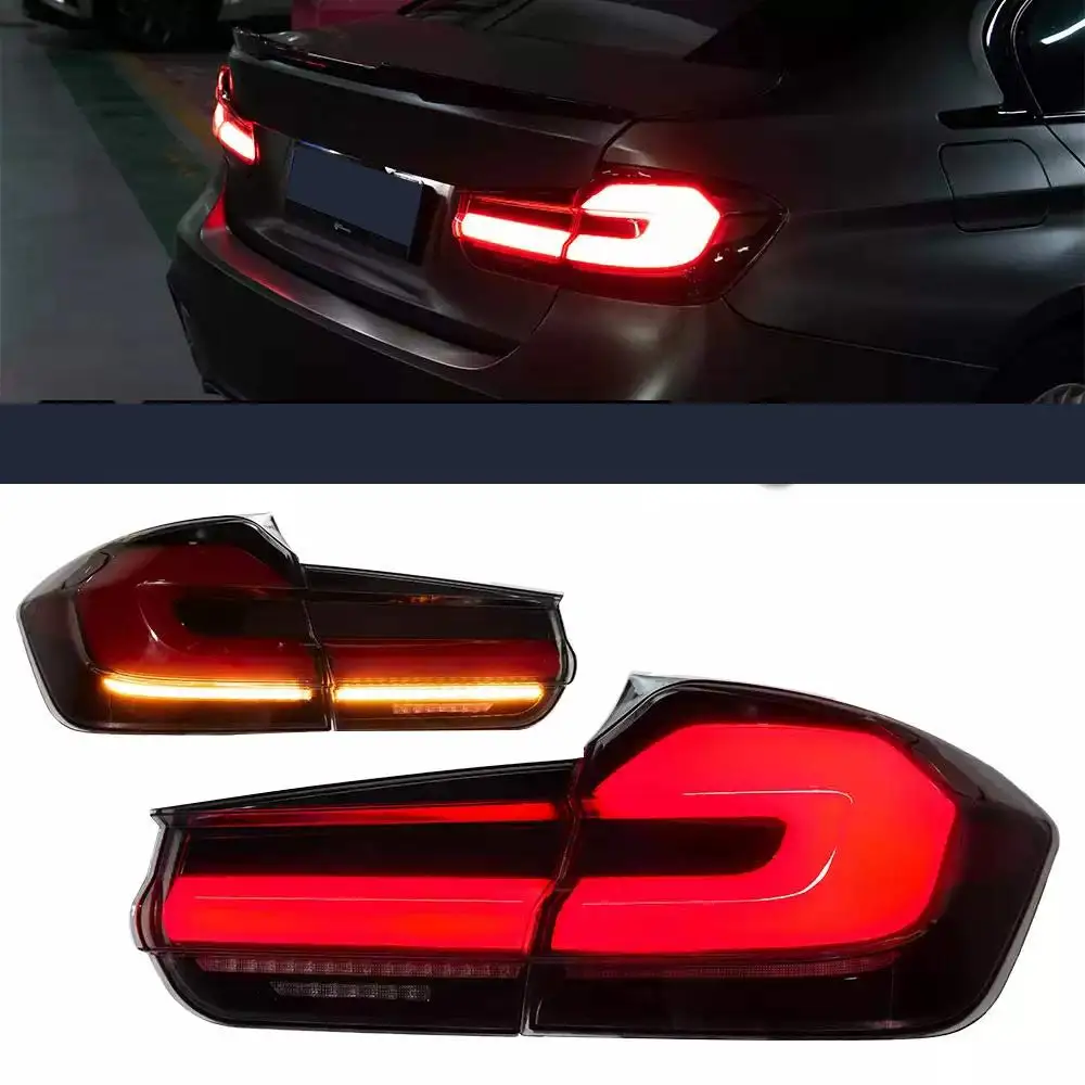 For BMW 3 Series F30 F35 M3 F80 modified with LED taillights, dynamic sequence turn signal lights, plug and play function