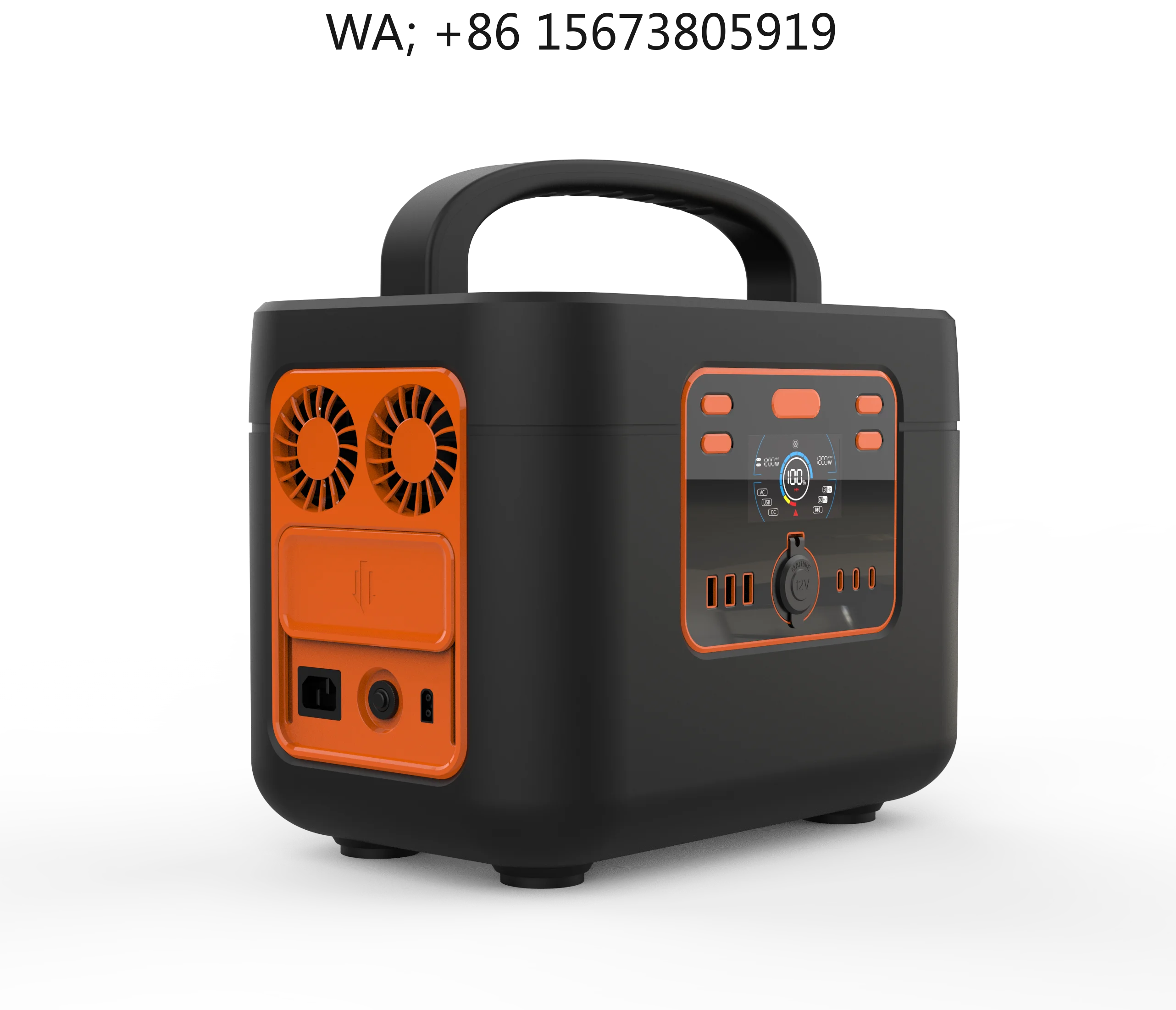 

Custom Outdoor Camping RV Power 1200W Solar Generator Portable Station AC USB EU Plug Lithium Battery Rechargeable Controller