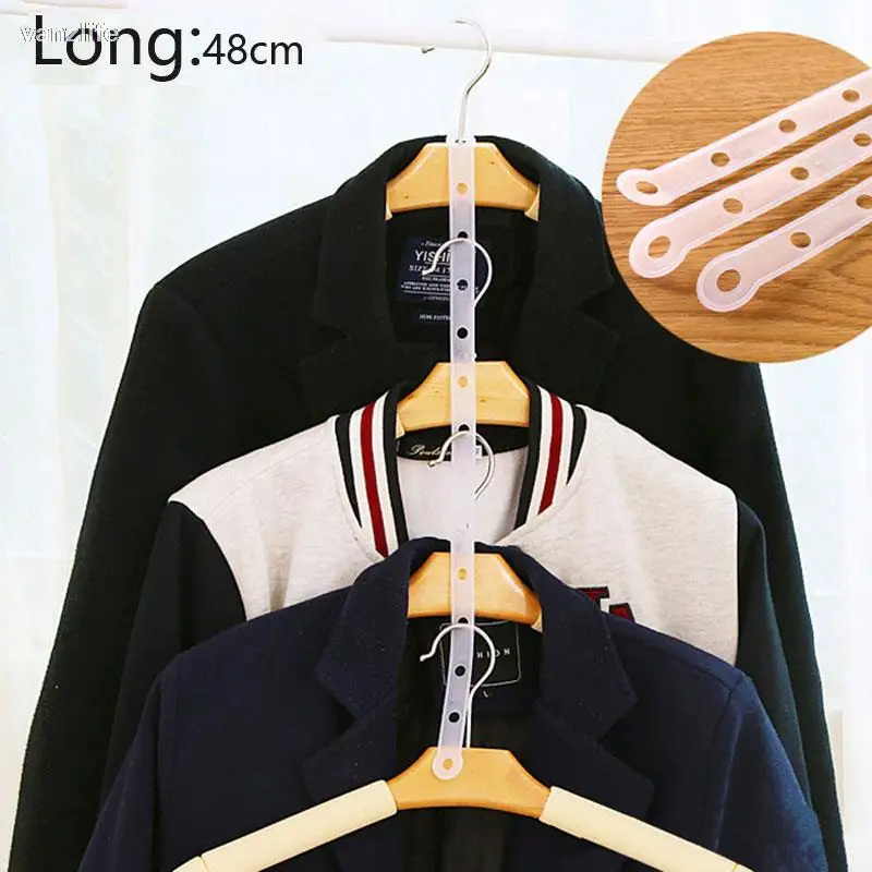 10pcs/vanzlife Creative hangers article link chain transparent clothe hanger pimp article plastic hanger connection bar