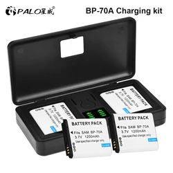 BP-70A EA-BP70A IA-BP70A BP70A IABP70A Battery With LCD Charger Case for SAMSUNG AQ100, DV150F, ES65, ES67, ES70, ES71, ES73