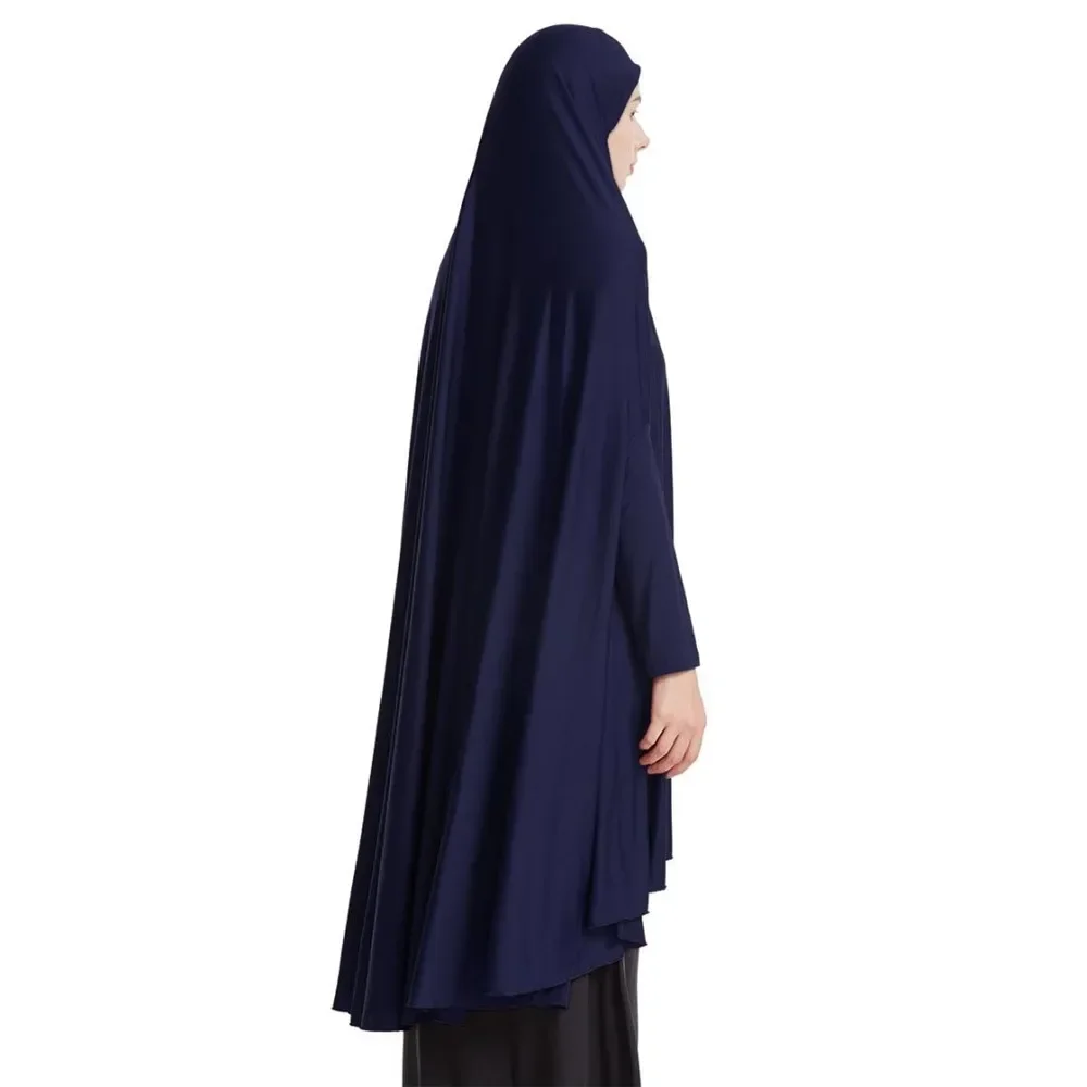 Eid Djellaba Long Khimar sciarpa Hijab donne musulmane Overhead Nikab foulard Burqa Amira arabo Robe preghiera indumento Islam abbigliamento