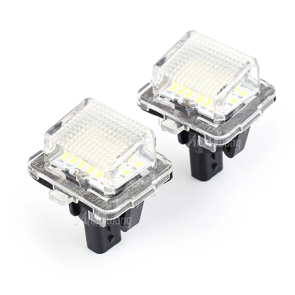 2 Pcs Canbus LED License Plate Light Car Number Lamp Luces For Mercedes Benz CLA Class W204 W221 W212 W216 W166 W231 C117 R172