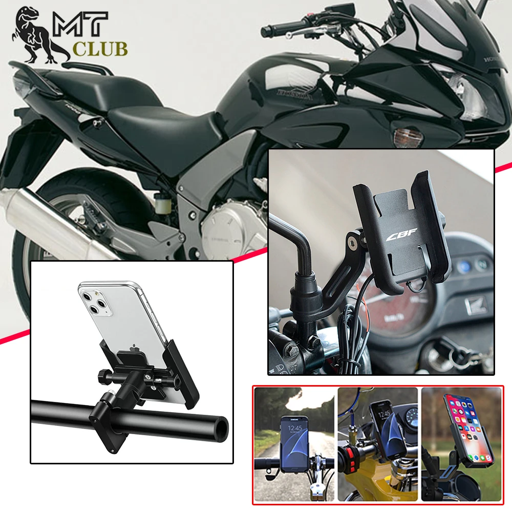 New For Honda CBF1000 CBF600 CBF 1000 600 Motorcycle Accessories Handlebar Rearview Mirror Mobile Phone Holder GPS Stand Bracket