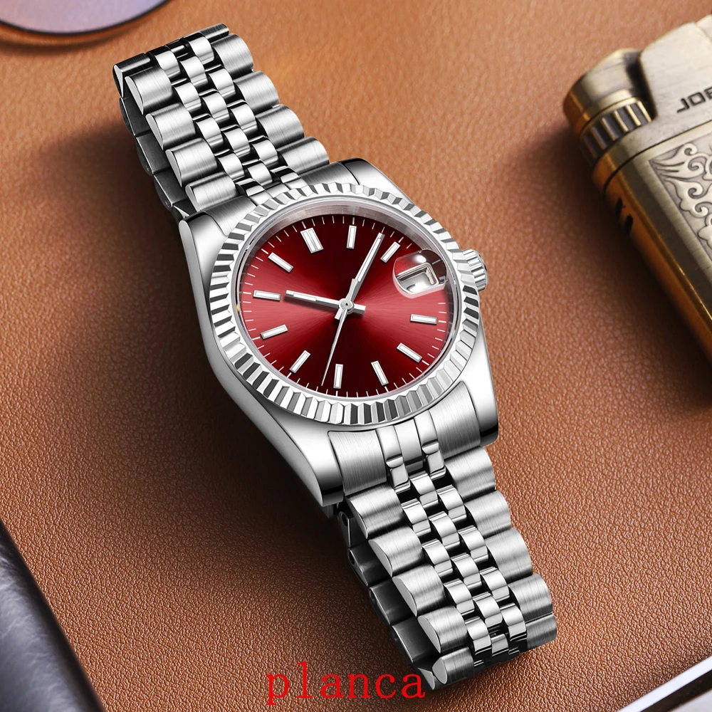 Relógio mecânico personalizado 36mm/39mm NH35 movimento automático relógio de aço inoxidável com vidro de safira