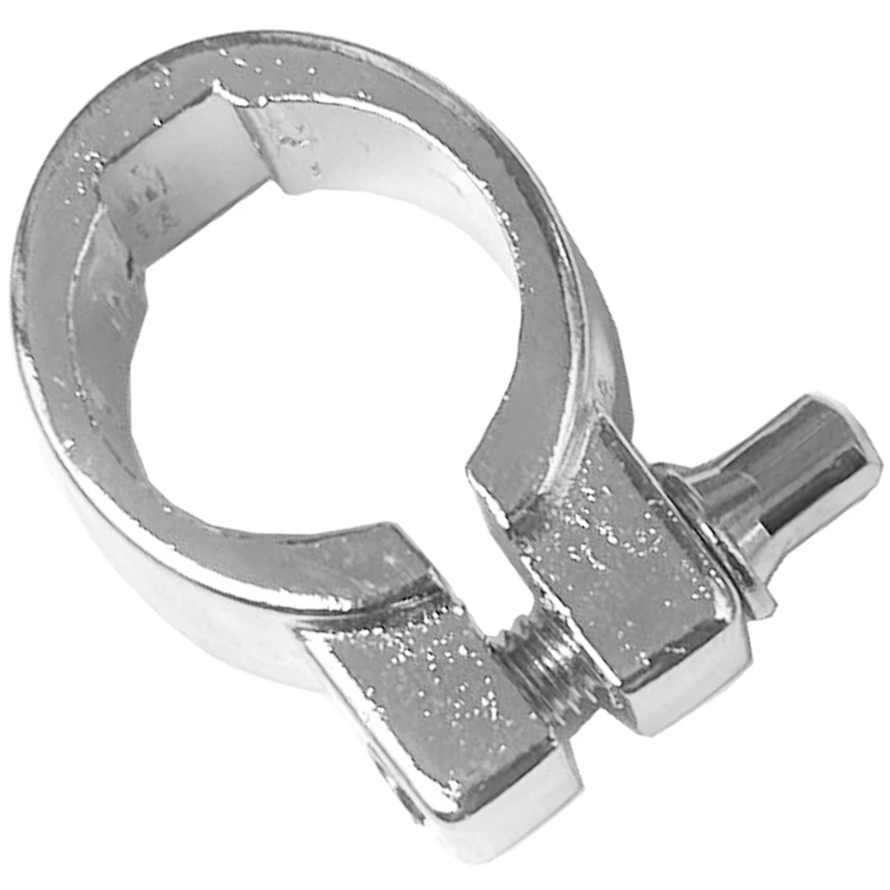 

Memory Lock Rotation Ring Drum Stand Clamp Accessories Cowbell Holder Silver Sturdy Zinc Alloy Quick Adjustment Suspension