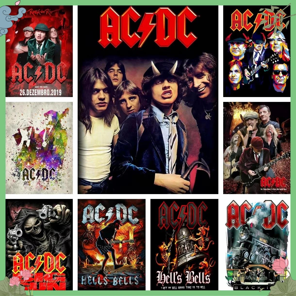 

DIY Iconic rock music band Diamond Painting 5D Full Round/Square diamond Mosaic Art Room Bar Cafe Wall Hobby Home Decor Gift