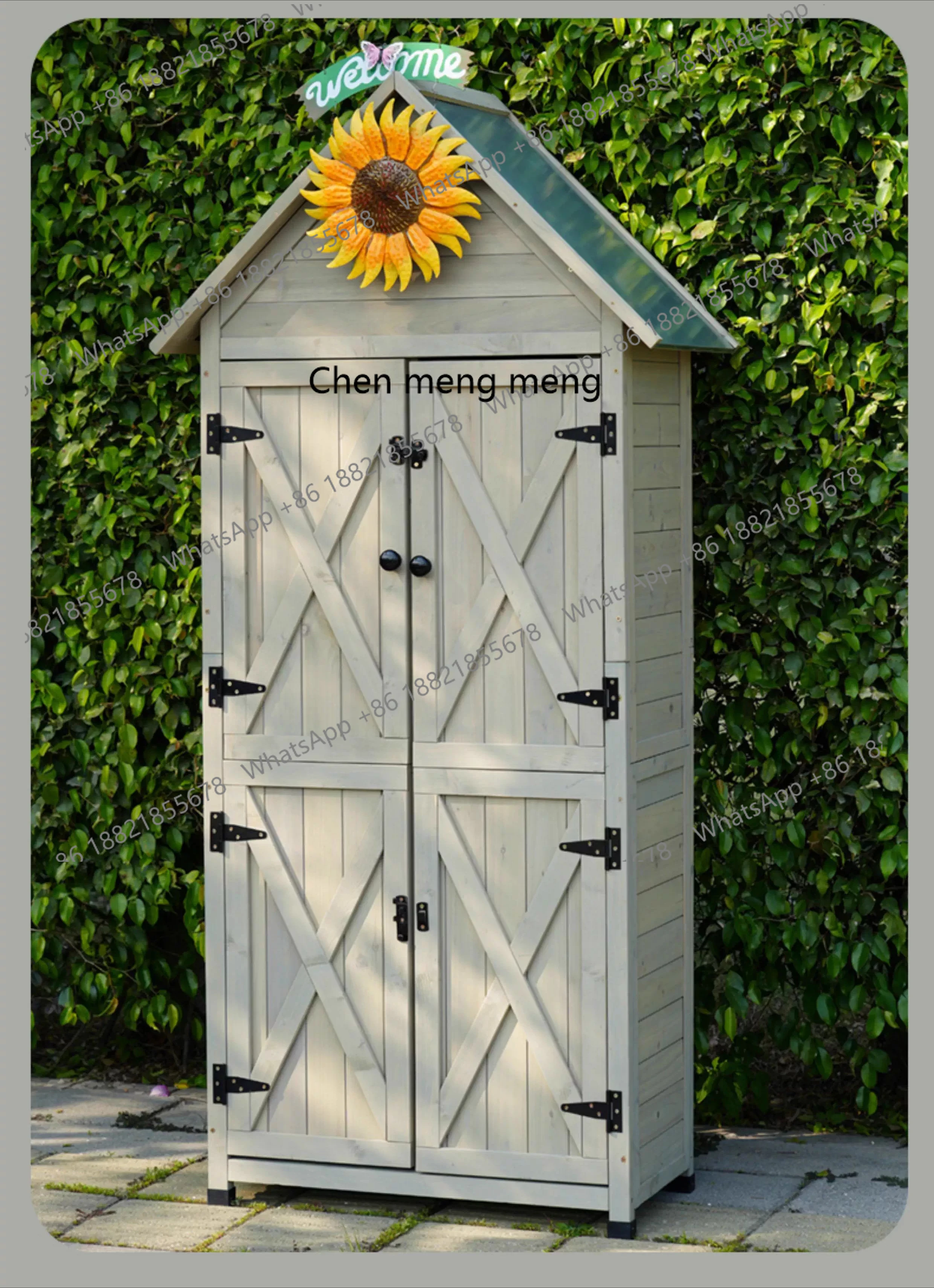 Outdoor storage Rainproof storage Garden courtyard Tool room Yard waterproof tool cabinet Outdoor
