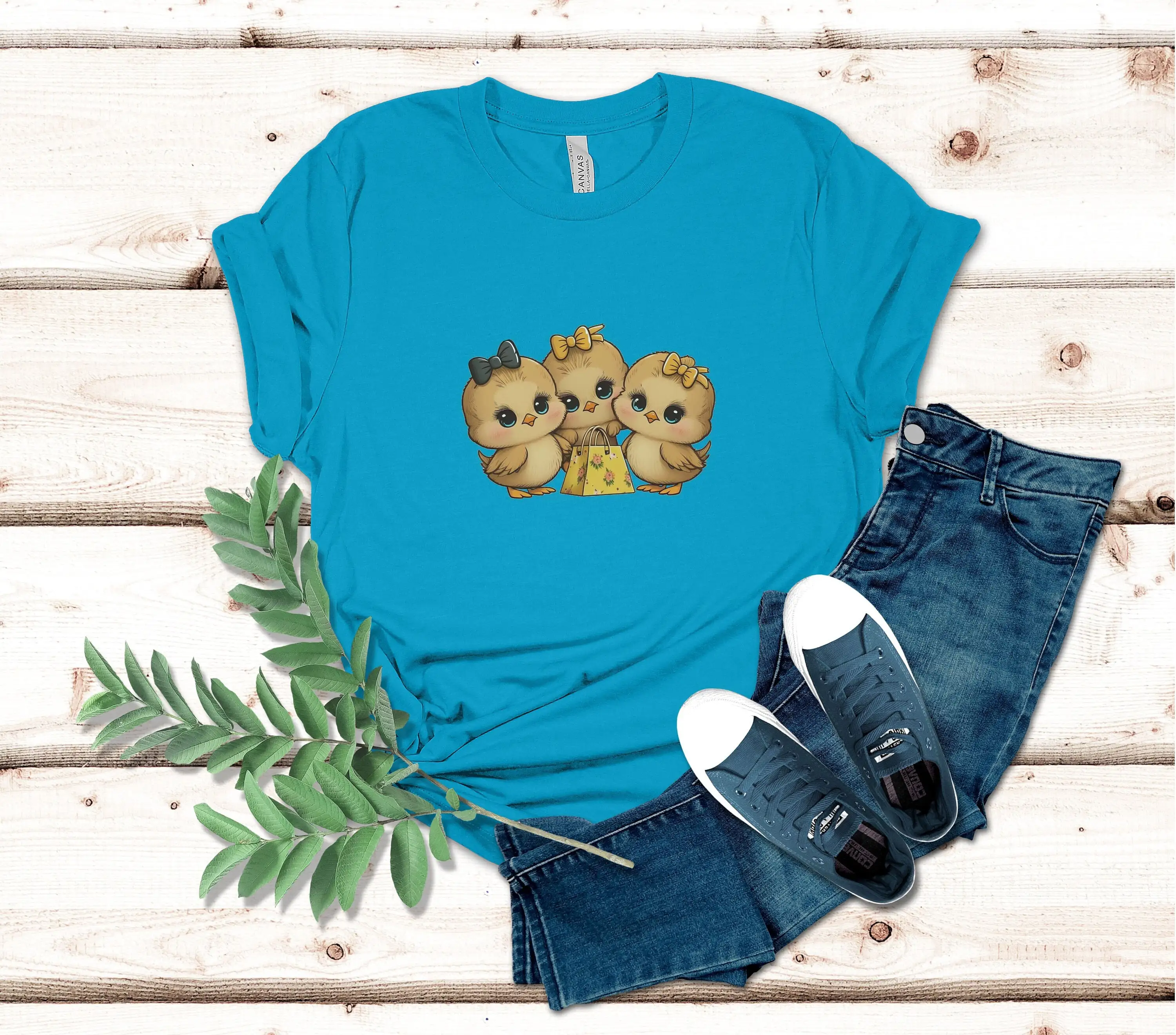 Cute Baby Chicks T Shirt Shopping Easter