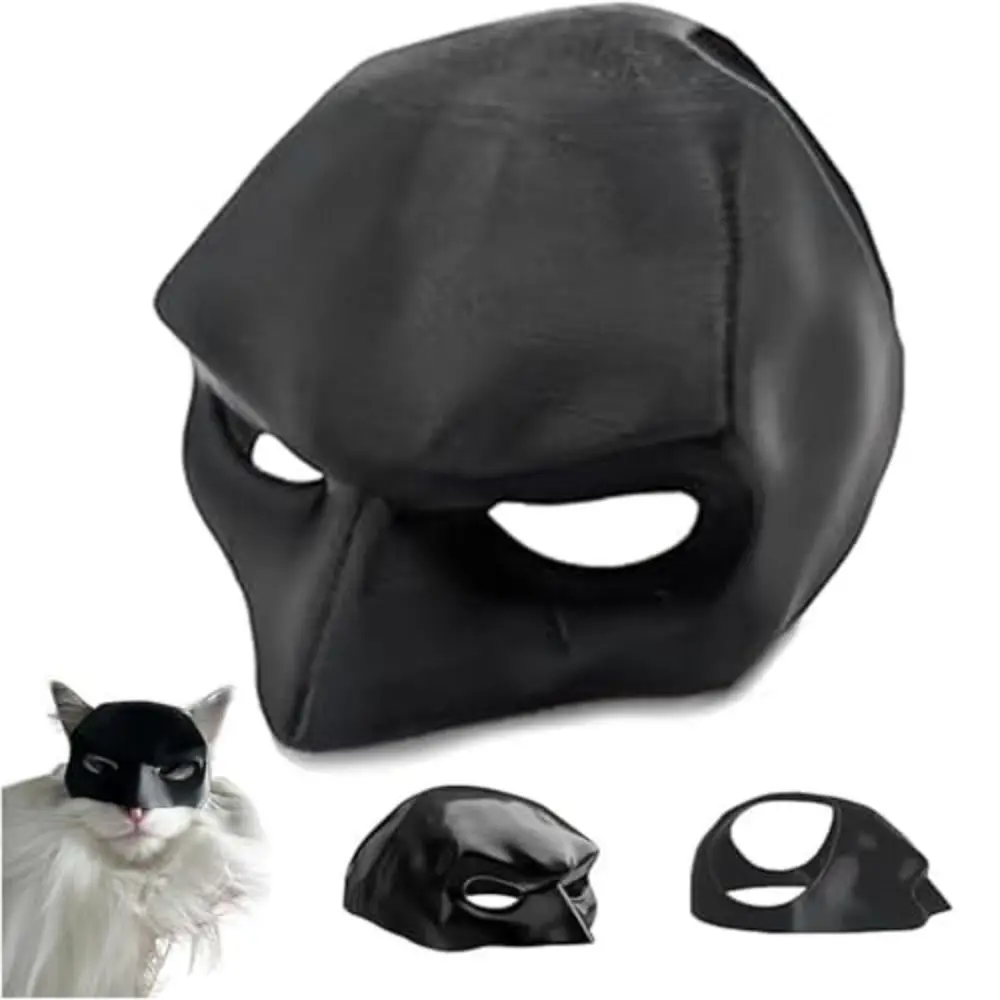 Cool Bat Mask For Cats And Dogs Pet Toys Halloween Funny Bat Cat Superhero Black Matte Cute Photo Dog Props