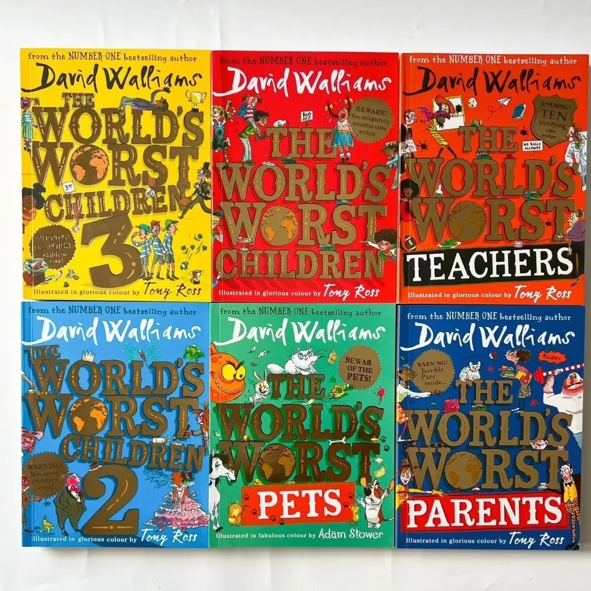 The World's Worst Children David Williams Humorous Novels Primary School Extracurricular Reading Color Edition 3/6 Books Libros