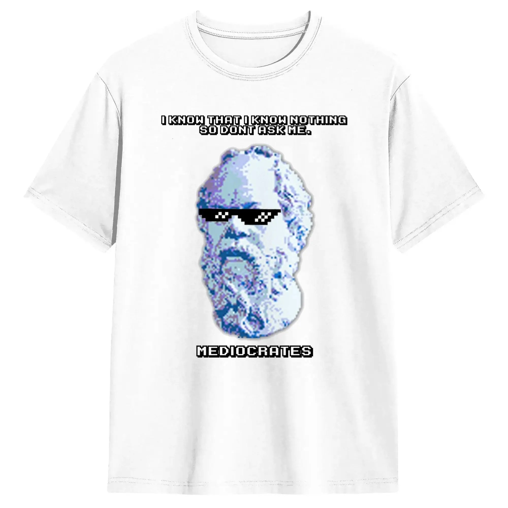 Couple T Shirt I Know Nothing Dont Ask Me By Mediocrates  T Shirts Harajuku  Beach Tees Vintage 100 Cotton Tops Gift Idea
