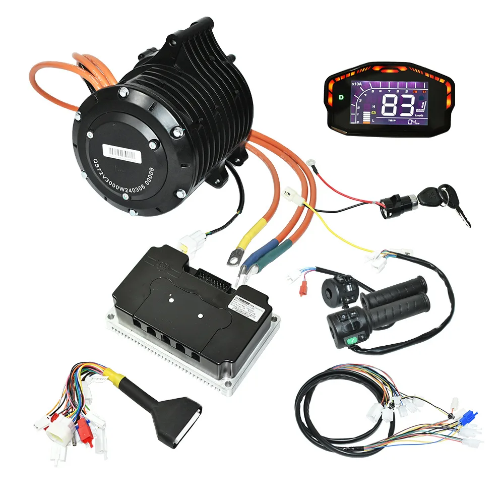 

Quanshun 3000W remote drive programming controller electric motorcycle off-road modified QS138 70H V3 medium drive motor kit