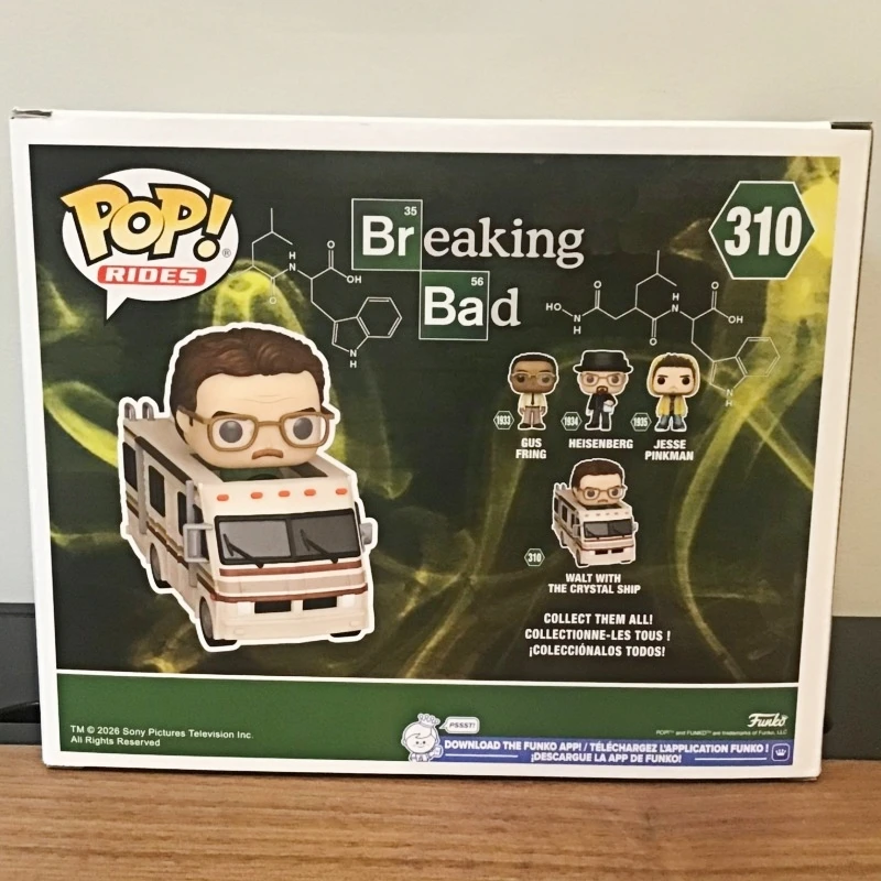 Funko Pop! Rides Original Breaking Bad Walt with The Crystal Ship #310 Vinyl Figure Collectible Model Desktop Ornament Toy Gift