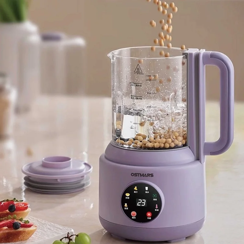 

1100 мл машина для соевого молока, 12 часов, бесплатное кипячение, бесшумная машина для разрушения стен, автоматический миксер, многофункциональная электрическая соковыжималка