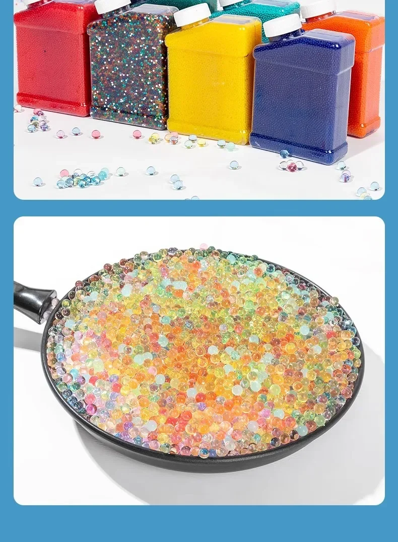 Adiy arma de brinquedo com balas de água cristal solo contas de água lama decoração do casamento crescente bolas de água recarga blaster bala diy