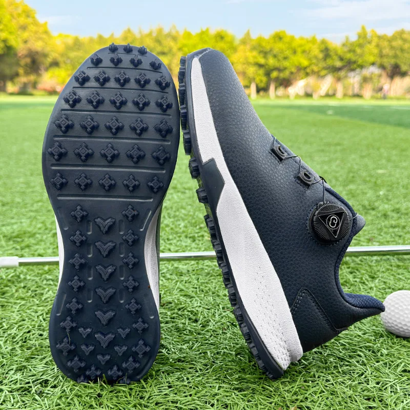 

Men New Golf Shoes Lightweight Golfers Non Slip Footwears Golfing Sneakers