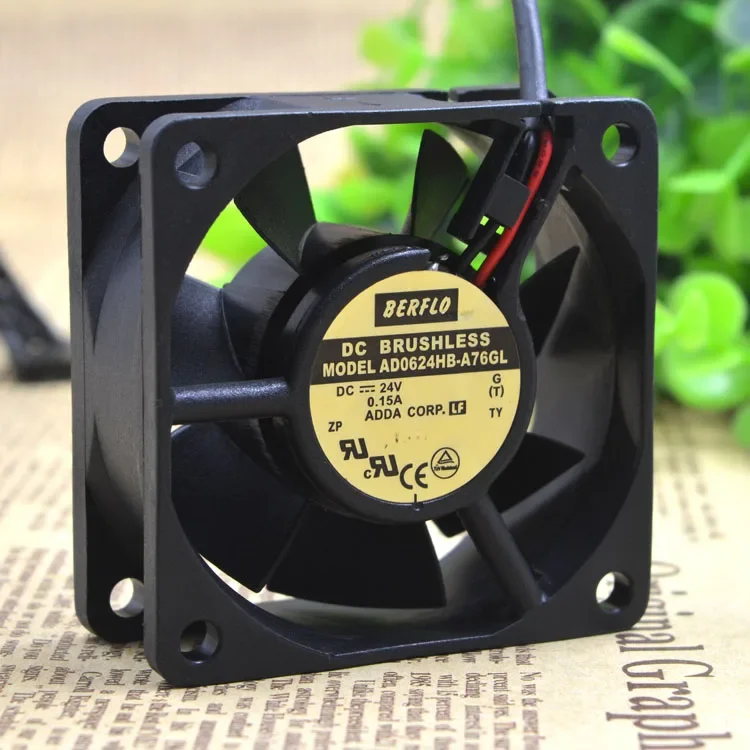ADDA AD0624HB-A76GL 6025 DC 24V 0.15A 6CM 60*60*25MM 인버터 냉각 팬용