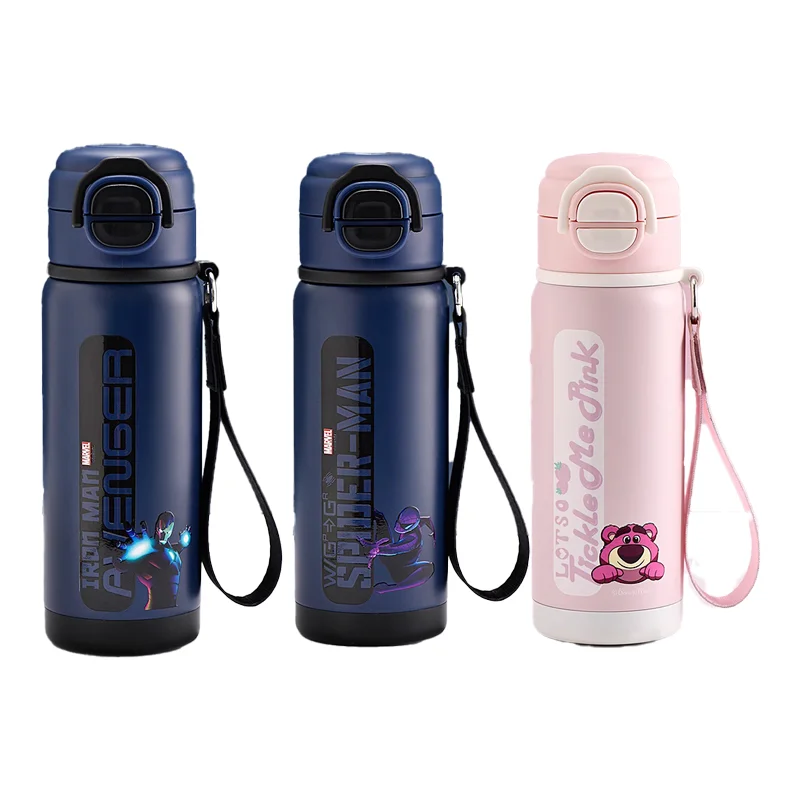 

520 мл детская вакуумная чашка Disney, двойная чашка для питья, ученик начальной школы, специальная бутылка для воды двойного назначения