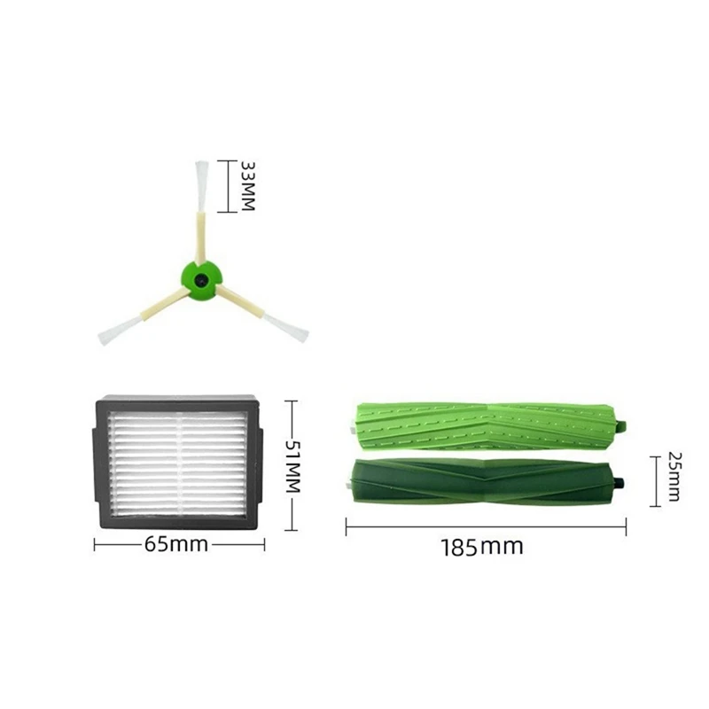 Hauptseiten bürsten filter Staubbeutel für irobot roomba i7 i7 i3 i3 i4 j7j7/plus i6 i6 i8/plus e5 e6 e7 Staubsauger