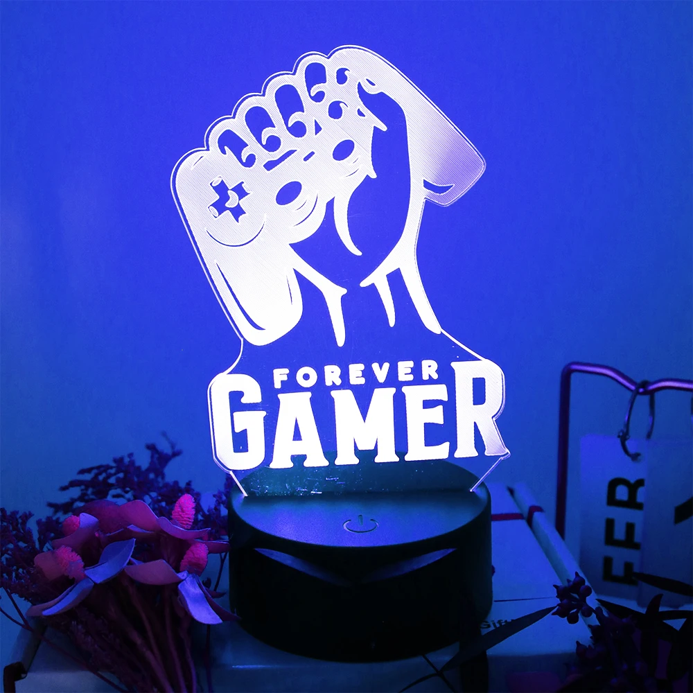 Decorazioni per la camera Lampada a LED Lampade da tavolo da gioco Decorazione per la camera da letto 16 colori Telecomando intelligente Touch LED Luci notturne Regalo per la fidanzata