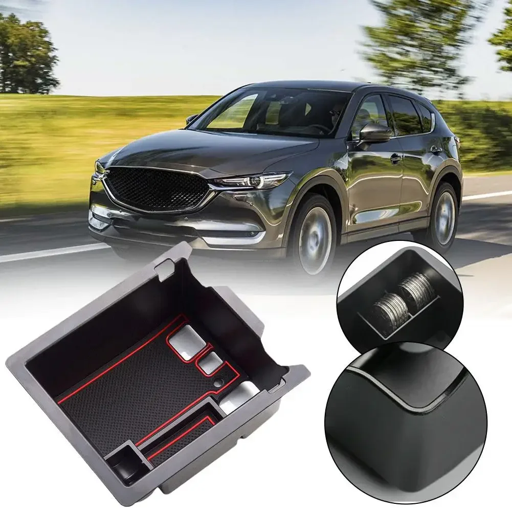 

For Mazda CX-5 Interior Accessories Stowing Tidying Container H9U9 Car Storage Box Center Console Armrest Box Storage