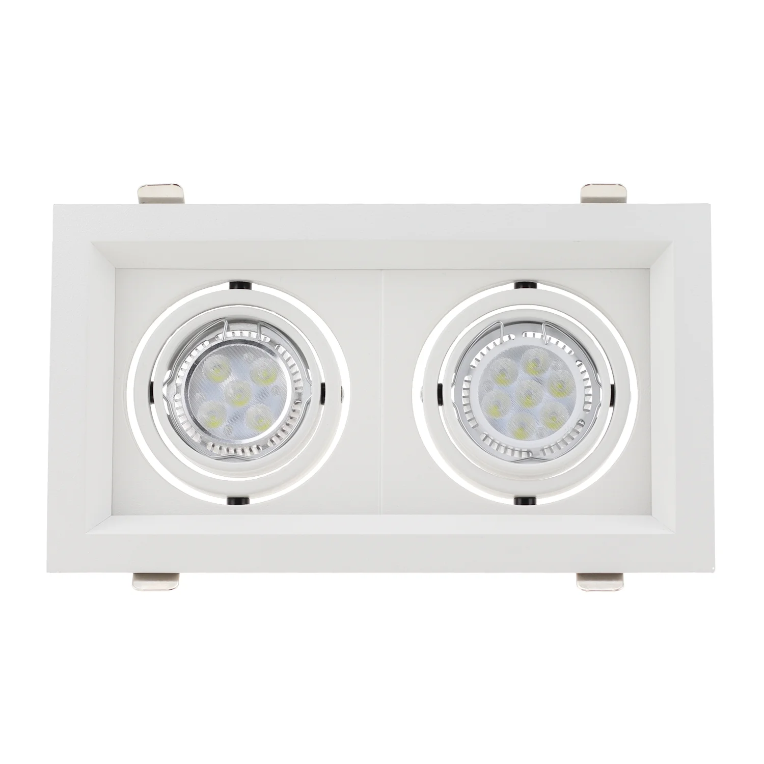 LED Spot Lights Flush Mount Ceiling Light Fixture Recessed Aluminum Iron Cut Hole 105mm Fixture Frame