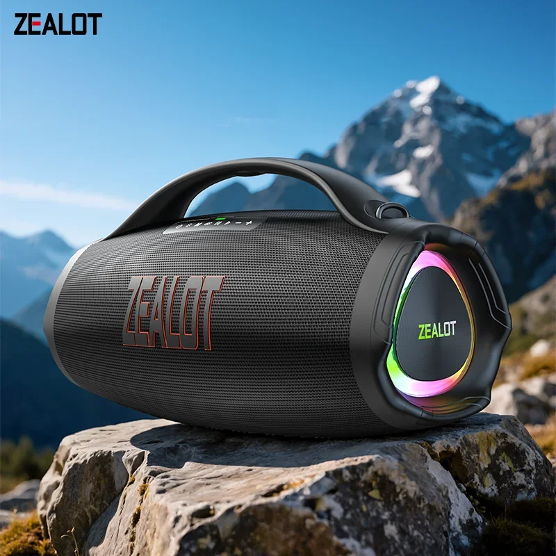 

Zealot-S98 160W Big Power Wireless TWS Subwoofer Bluetooth Speaker High Volume Waterproof Portable Mobile Power HIFI Sound Quali