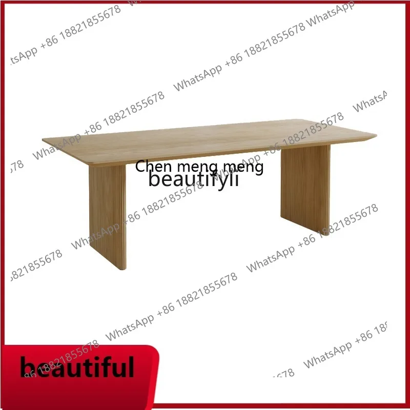 

X Nordic Solid Wood Dining Table Rectangular Dining Table Simple Modern Conference Table Creative Designer Workbench furniture