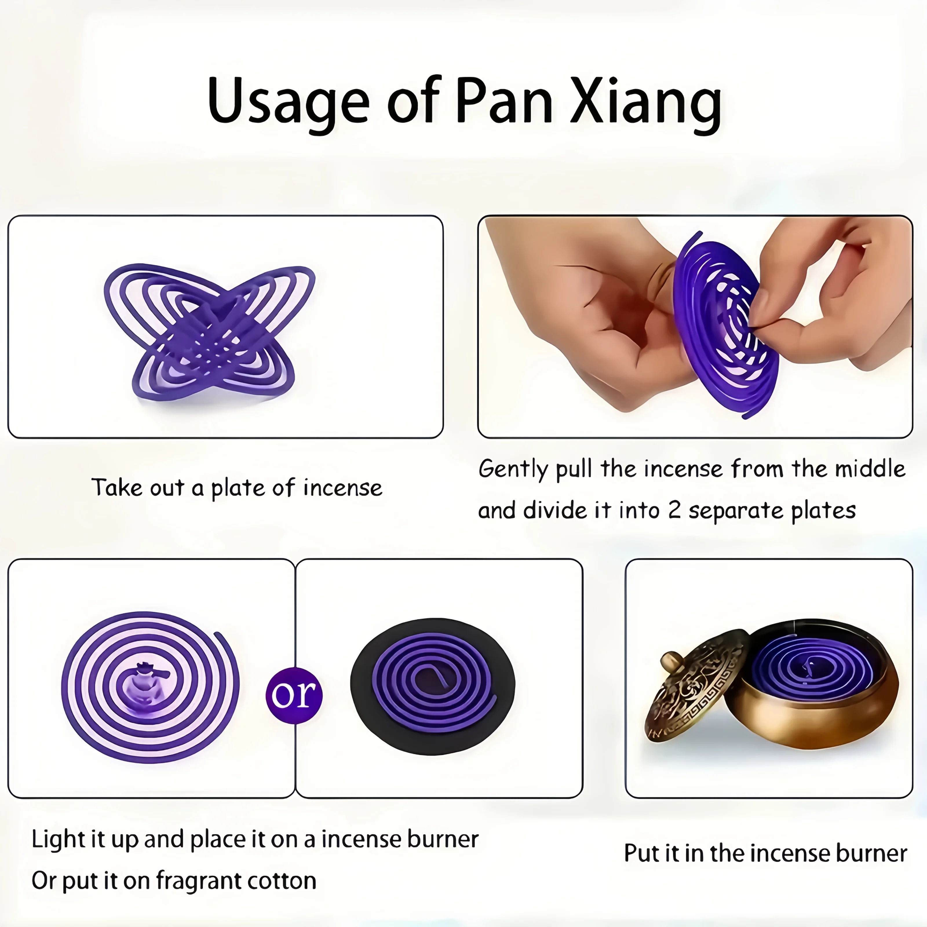 50 شموع حلزونية معطرة باللافندر، وقت الحرق لمدة 3-4 ساعات، عطر طازج وأنيق، مناسب لليوجا والتأمل، للاستخدام المنزلي والمكتب والخارجي، عطر محمول وطويل الأمد، عطر لافندر طبيعي وطويل الأمد #6