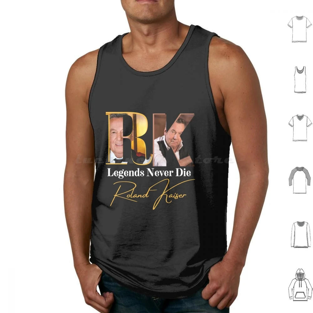 Roland Kaiser Rip Roland Kaiser Tank Tops Print Cotton Rip Roland Kaiser