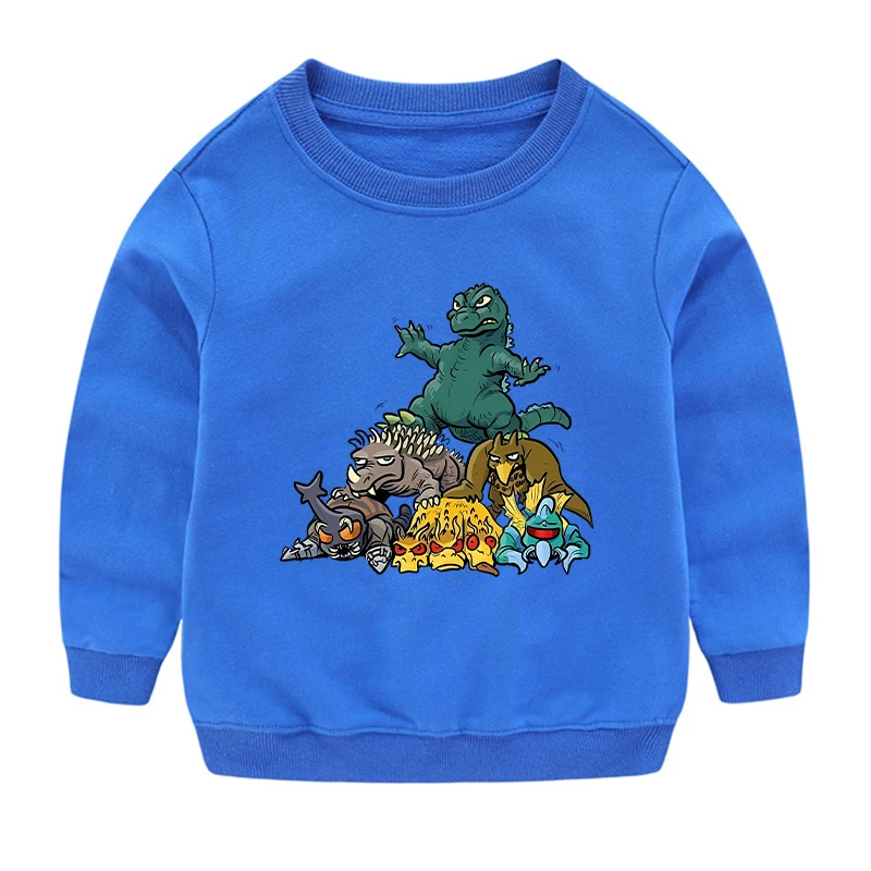 Godzillas Kinder-Sweatshirt Dünne Kleidung Baby Jungen Mädchen Langarm-Pullover Kleinkind-Sweater Frühling Herbst Hoodie Kleidung – Detail 5