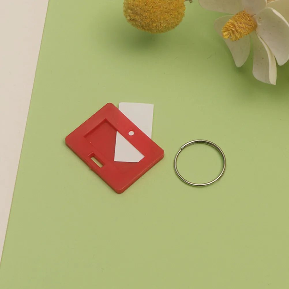 50Pcs Colored Key Tags Plastic Round Shaped Numbered Id Tags Versatile Writing Easy Update for Keys Luggage Travel