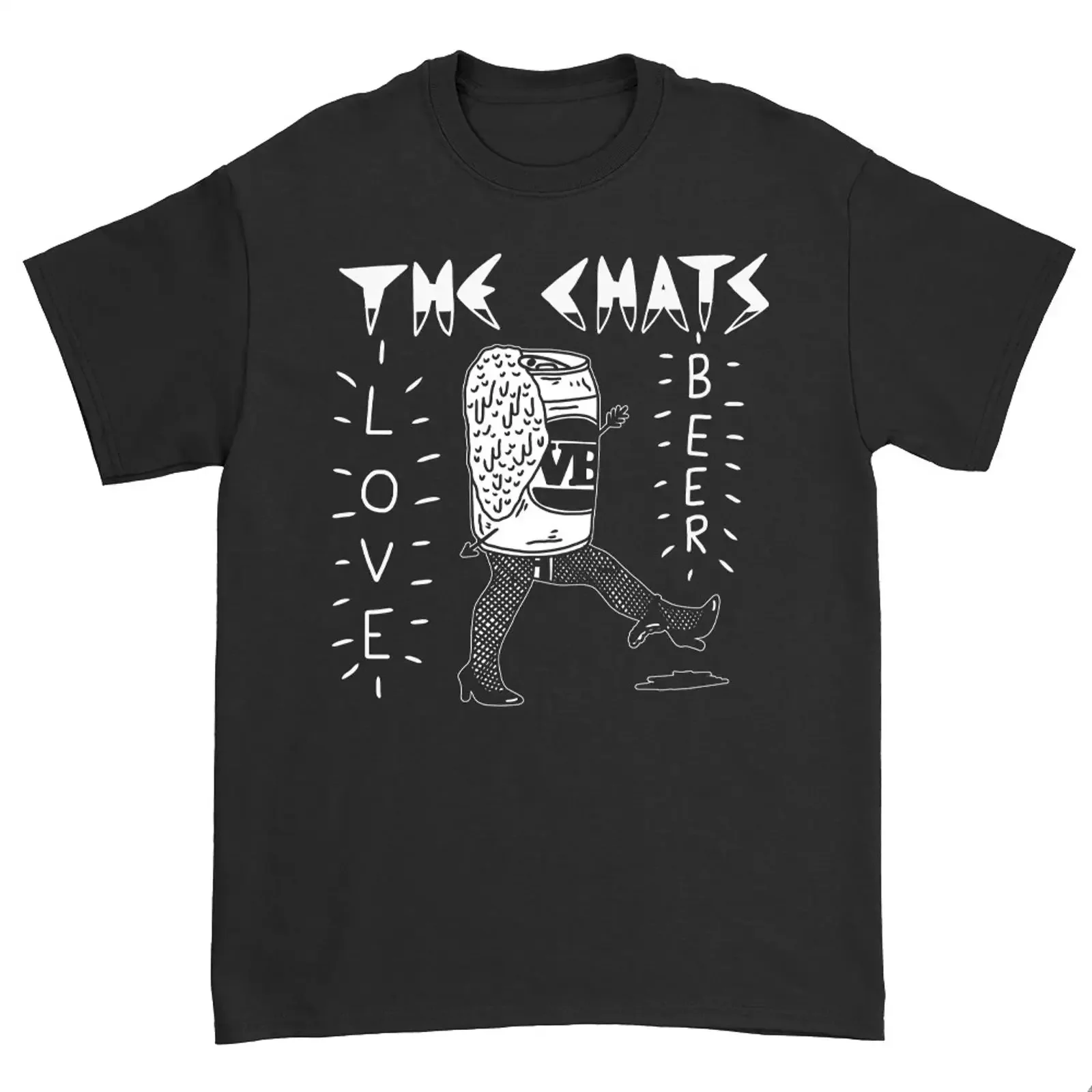 Camiseta The Chats Band Tour de algodón negro, todas las tallas hasta 4XL, NI397, estilo vintage, lavada, elegante, transpirable, ligeramente holgada, para uso diario