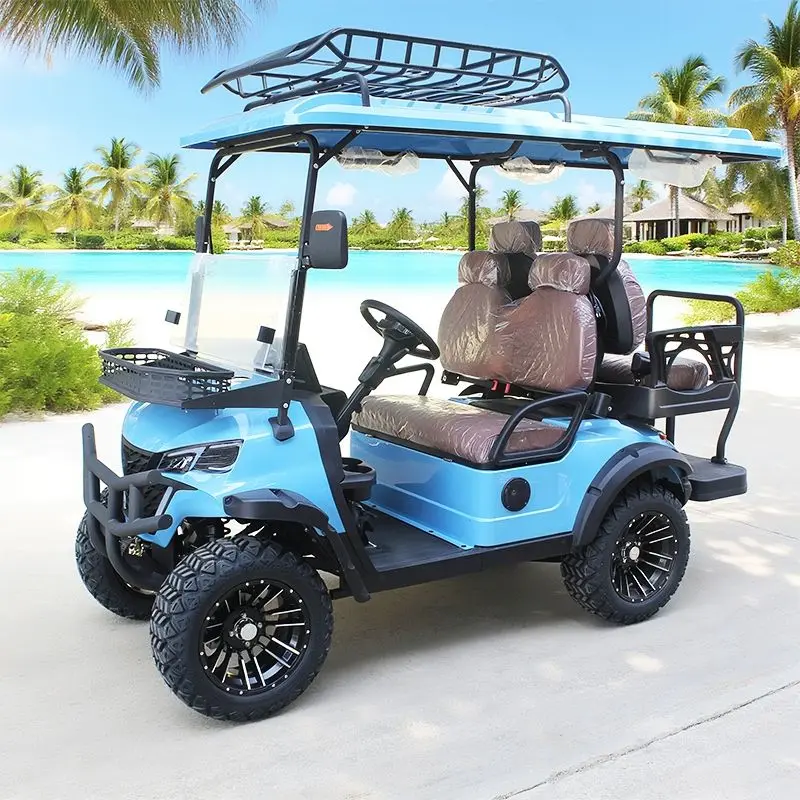 

New Club Car 4-Wheel Electric Golf Cart with 72v Lithium Battery CE Certified for Hunting
