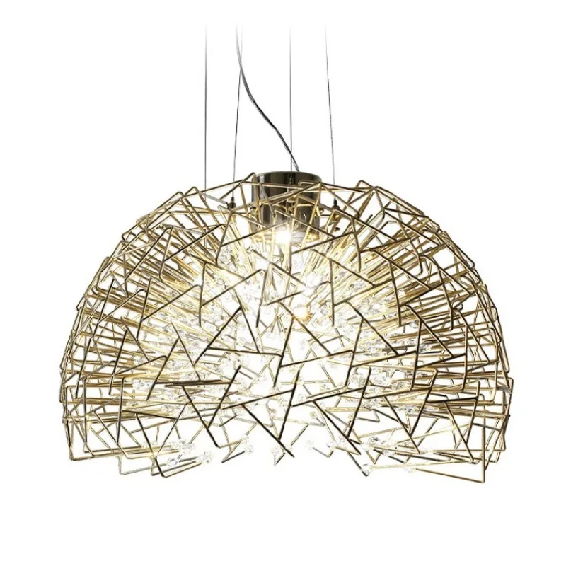 

Restaurant chandelier luxury gypsy star small crystal round spherical art creative bedroom window clothing store dandelion lamp