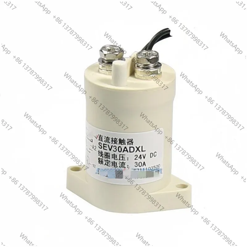1PC High Voltage 5-1000V 30A DC Contactor Power Relay SEV30ADXL Coil 12V 24V 36V 48V 60V 72V For Charging Piles Electric Car etc