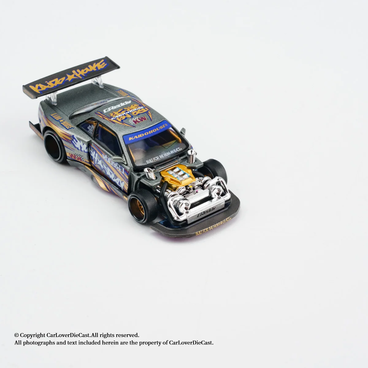 Kaido House + MINIGT 1/64 Nissan Silvia S13-R KAIDO DRIFT V1 Coleção de Modelos de Carros em Liga Fundida