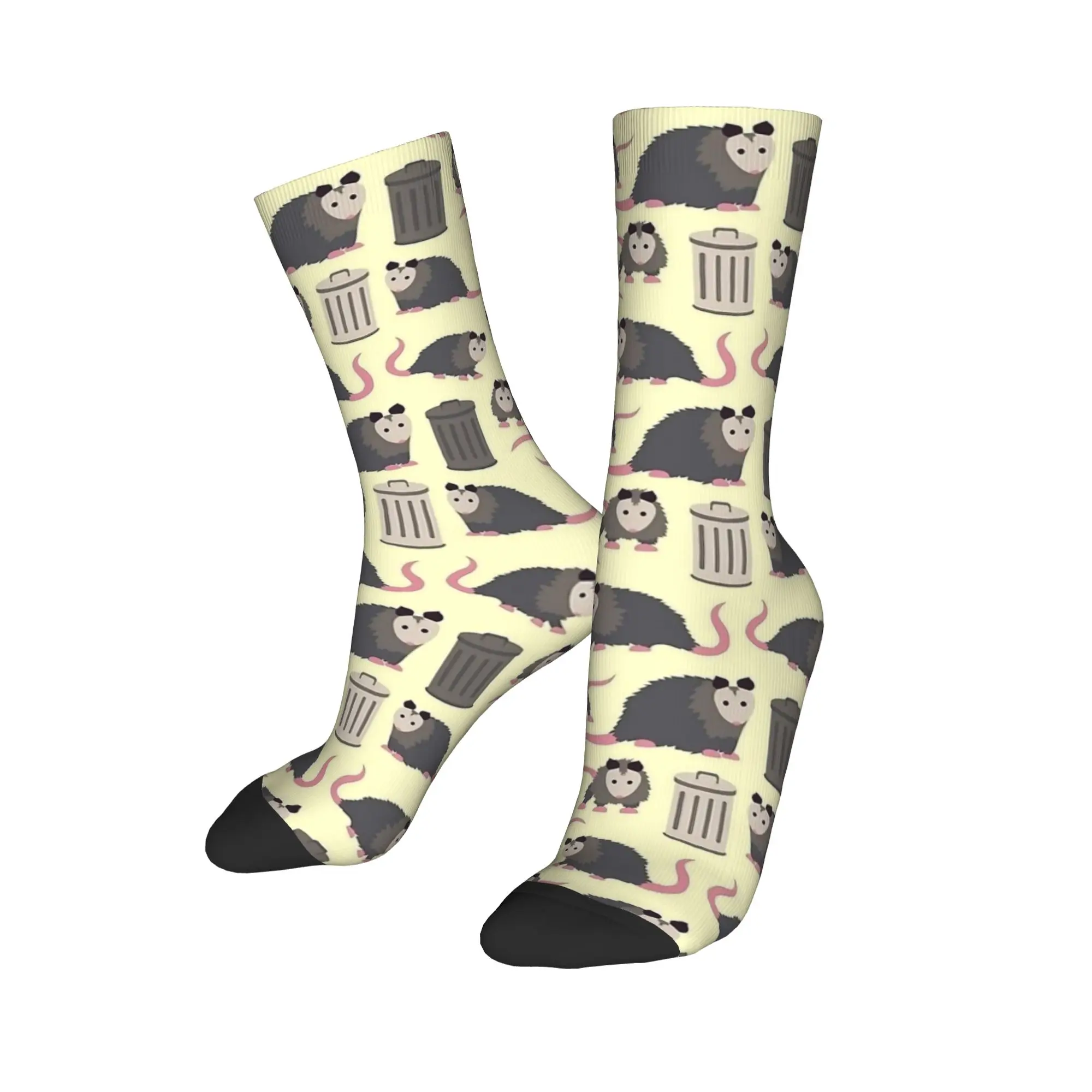 

Harajuku милые баскетбольные носки Opossum Possum Animlas, полиэстеровые носки средней длины для унисекс, нескользящие