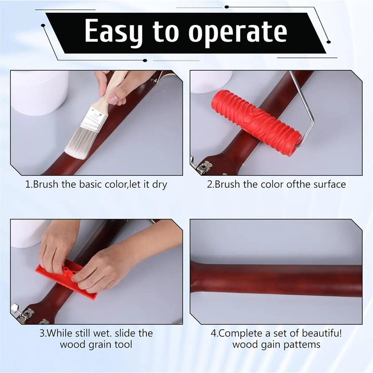 11pcs Wood Graining Tool Set,Wood Grain Tool 7