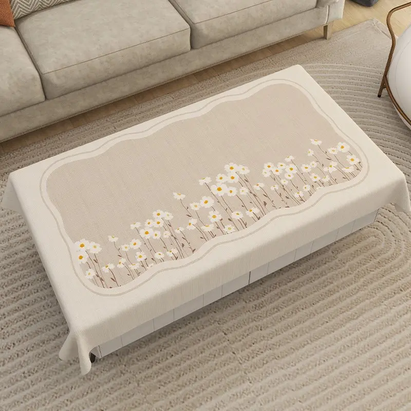 

Non-washable Waterproof Oil-resistant Anti-scald Household Coffee Table Cloth Table Mat Light Luxury Premium Feeling