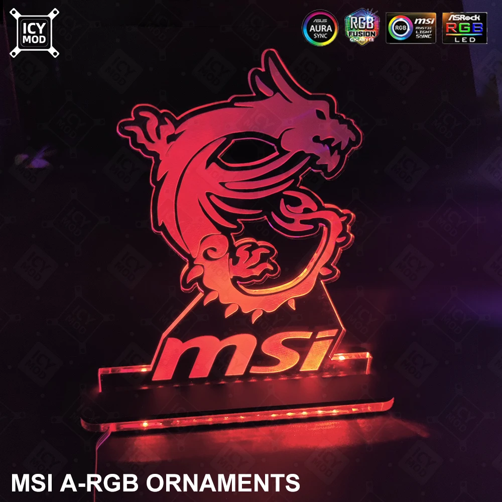 MSI Gaming Figure A-RGB – Panel Acrílico LED Iluminación PC