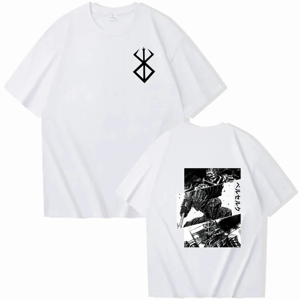 2026 New Style Berserk 100% Pure Cotton High Quality Unisex T-Shirt, 2000s Retro Designer Casual Tee for Adults Kids