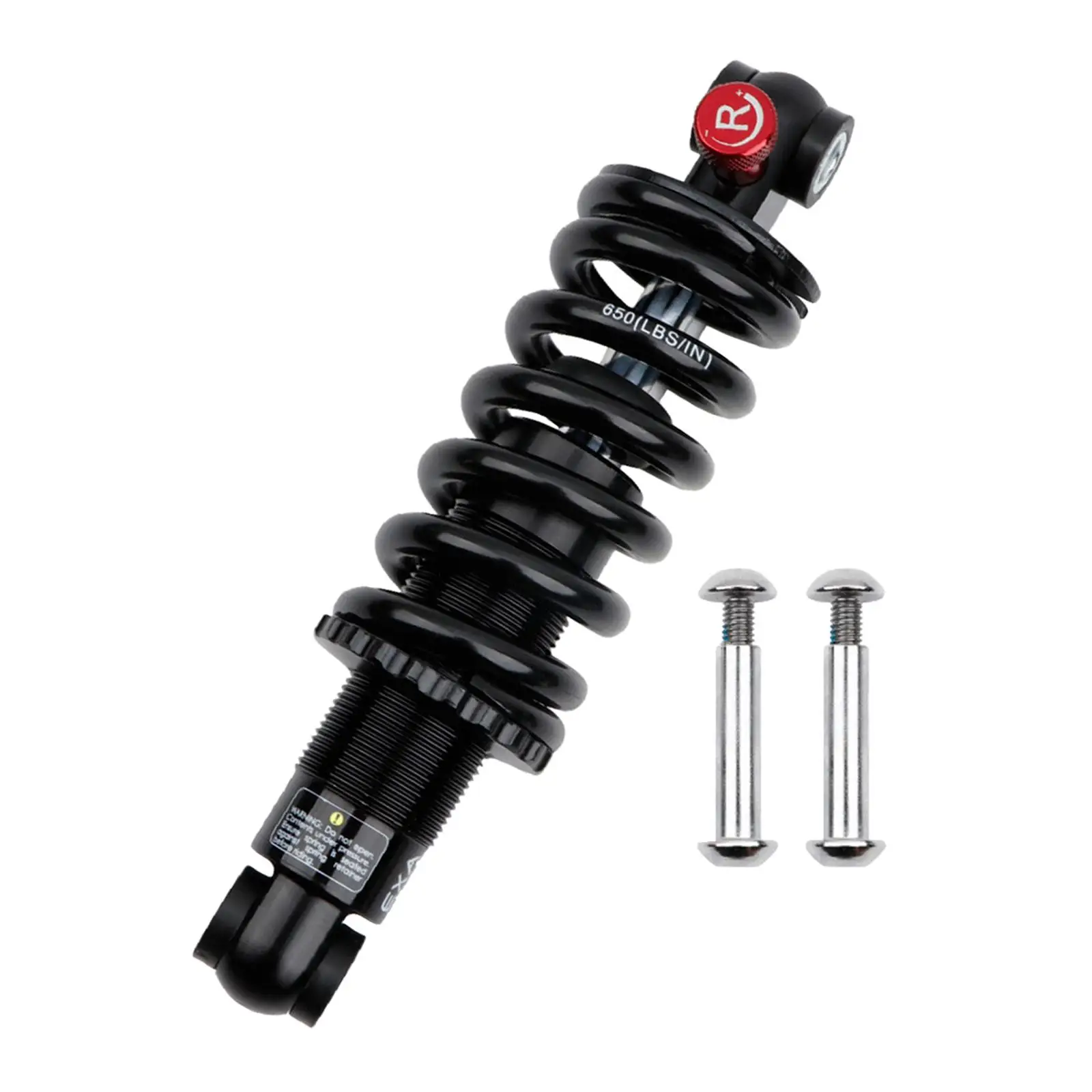 Bicycle Rear Spring Shock, Road Bikes Damping Shock, 165mm, Adjustable Bike Coil Shock Absorber