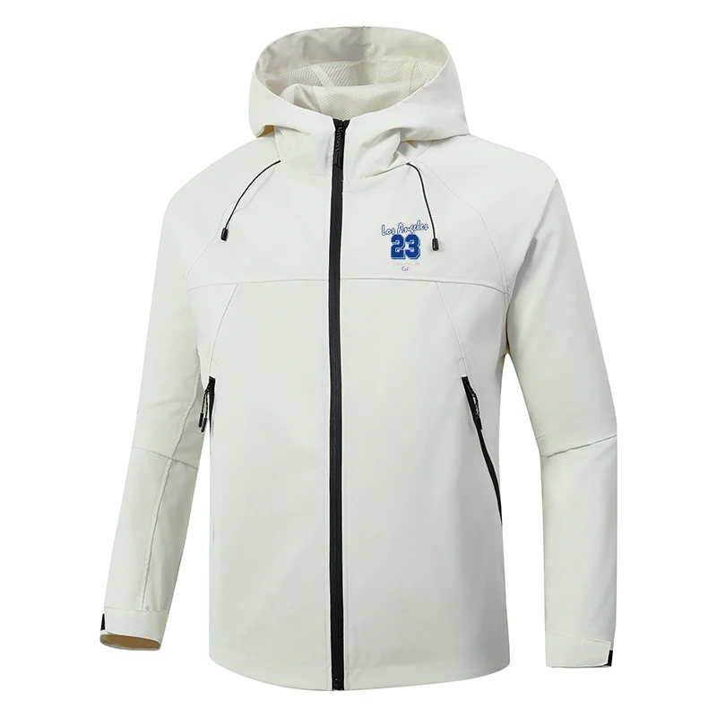 

New Spring and Autumn Collection: Men's Casual Zippered Hooded Outdoor Jacket, Windproof Hooded Jacket