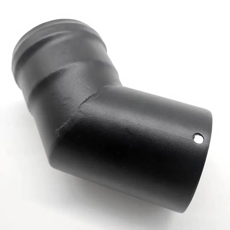 pi80mm Abgasrohr-Set in Schwarz für Holzpelletöfen