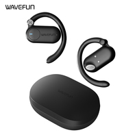 Wavefun Sense Open Ear Headphones Bluetooth Earphone with Adjustable Ear Hook Super Bass Earbuds BT5.3 Headsets with Microphone