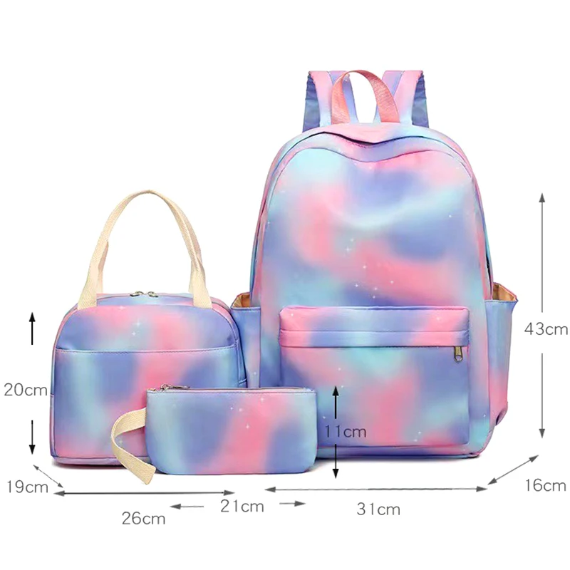 Ensemble de 3 pièces : Sac à dos scolaire Stitch pour enfant, motif dessin animé, sac à dos double épaule, trousse de voyage, grand sac à livres, sacoche pour ordinateur portable, cadeau
