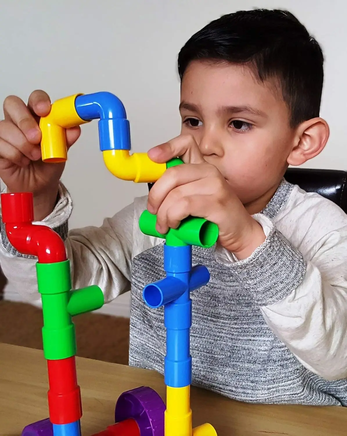 STEM Learning Pipe Tube 29-delige Toys_and_Games-set, educatieve bouwbouwstenen voor ADHD en autisme voor baby, kind in