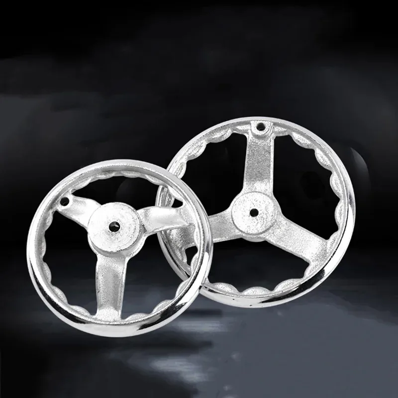 

1Pcs 3/4/5/6/7/8 inch 3 Spoke Handwheel Round Iron Hand Wheel For Lathe Milling Grinder Machine 70/100/120/150/160/200mm